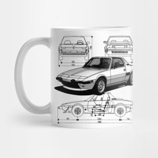 The italian small dream car as cool as fun to drive! Mug